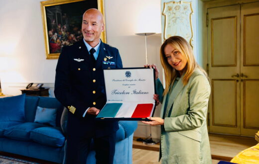 Giorgia Meloni incontra Luca Parmitano