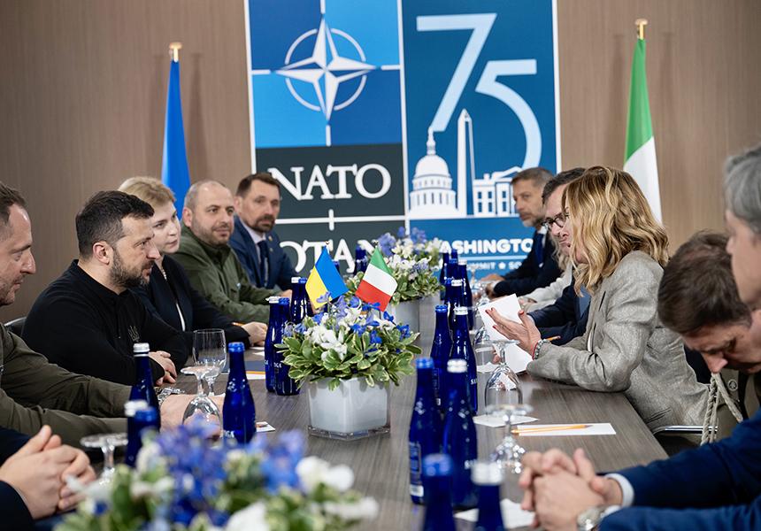Incontro tra Meloni e Zelensky al vertice NATO di Ankara