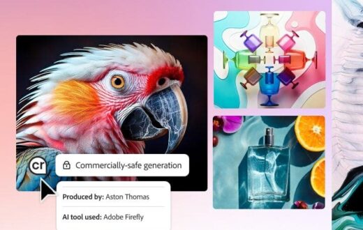 Screenshot di Adobe Firefly in azione