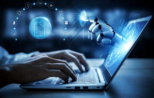 Illustrazione sull'uso dell'intelligenza artificiale nelle decisioni aziendali