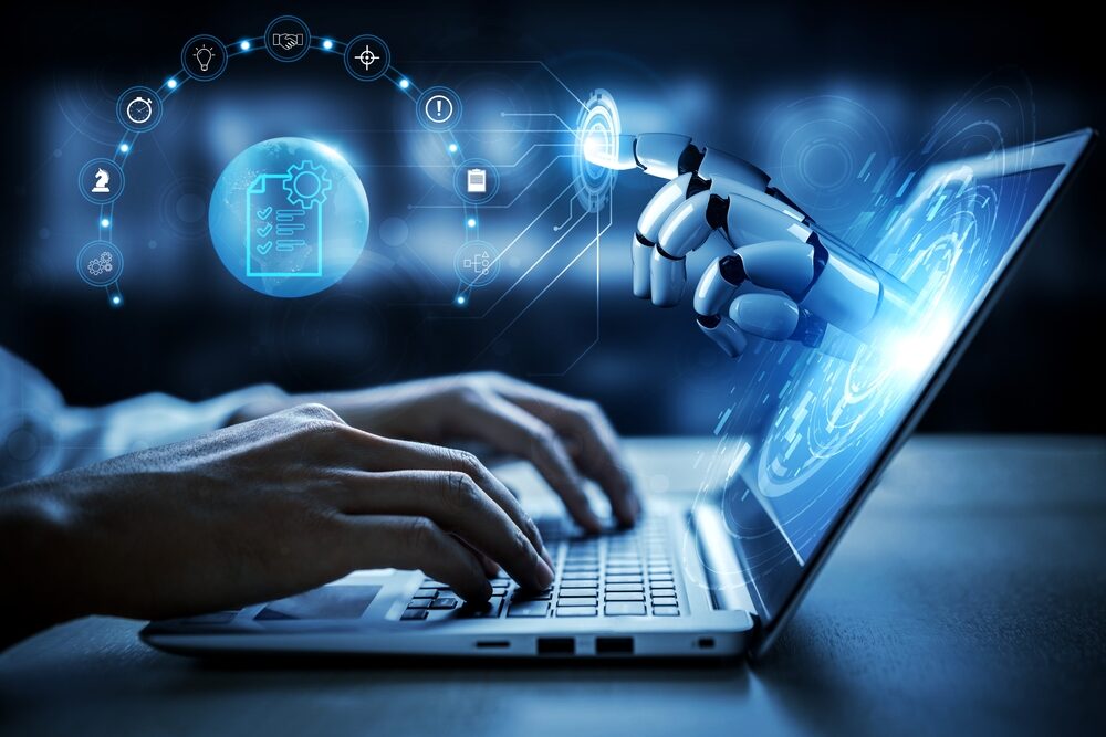 Illustrazione sull'uso dell'intelligenza artificiale nelle decisioni aziendali